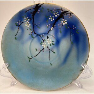 2 Vtg Hand Painted Japanese Saucers W/ Birds